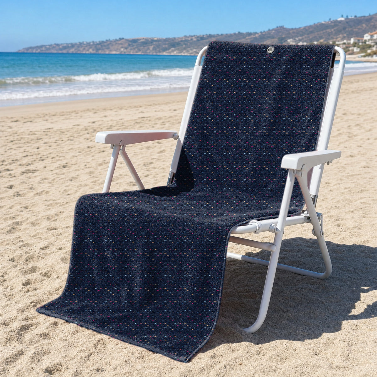Until You Look Closer Full-Size Towel & Car Seat Cover - On a Beach Chair