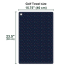 Until You Look Closer Golf Towel - Size Chart
