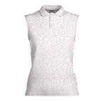 USA Spatter Women Sleeveless Polo Shirt - 2