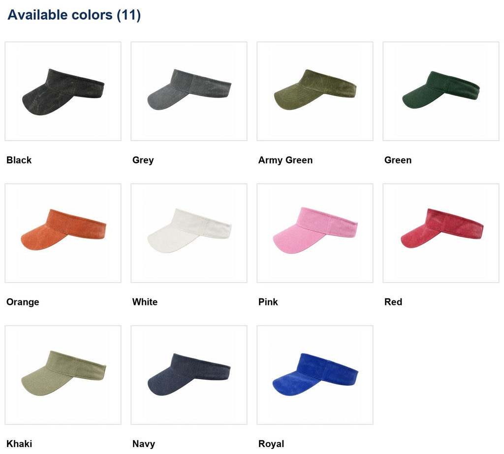 Lucky Vibes Only Embroidered Visor - Available Colors