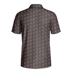 Wicked Hearts Polo Shirt For Men - GREY-BACK