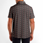 Wicked Hearts Polo Shirt For Men - GREY-M-B