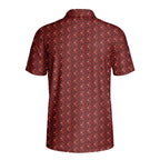 Wicked Hearts Polo Shirt For Men - RED-BACK