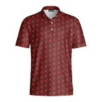 Wicked Hearts Polo Shirt For Men - RED-FRONT