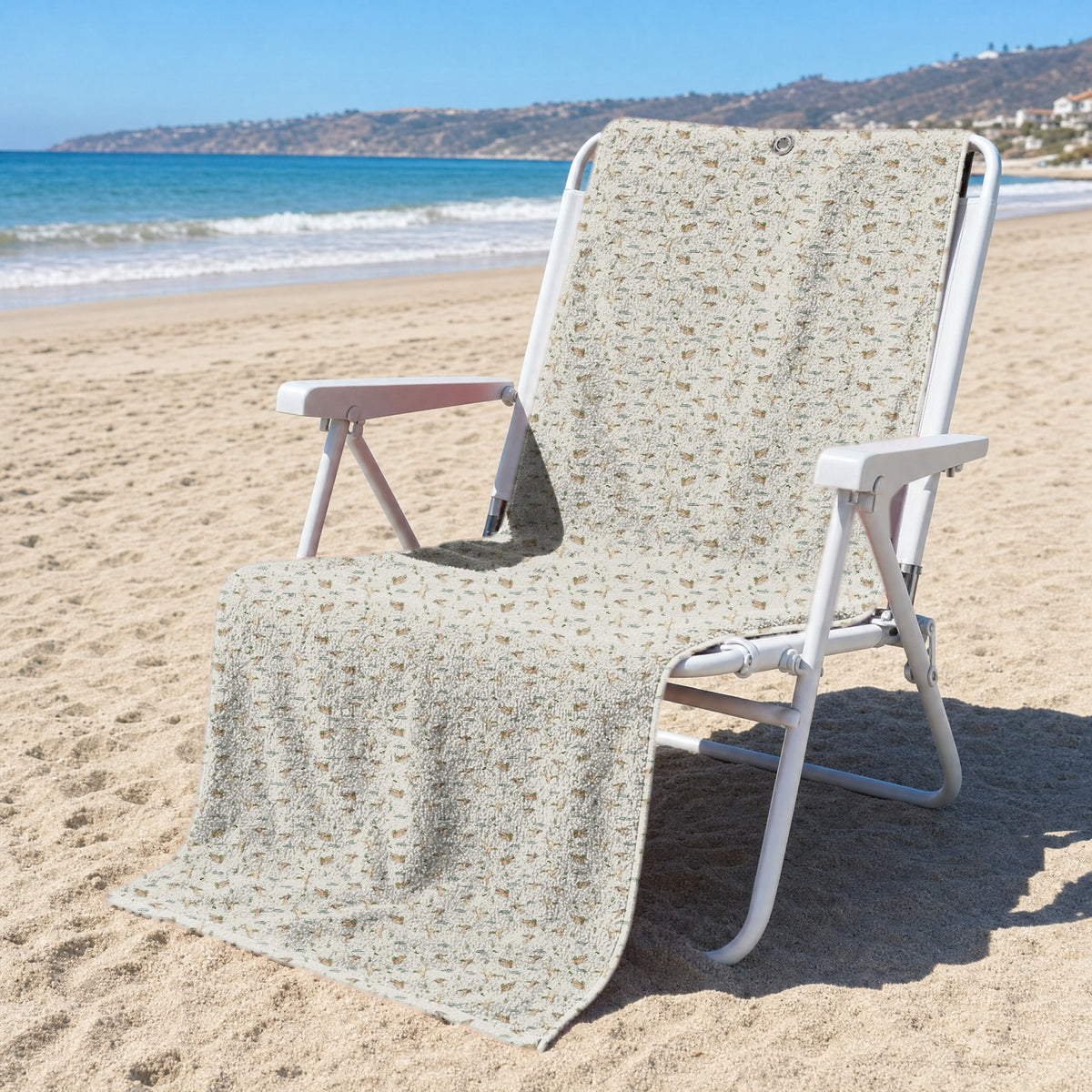 Wild Mallard Full-Size Towel & Car Seat Cover - On a Beach Chair