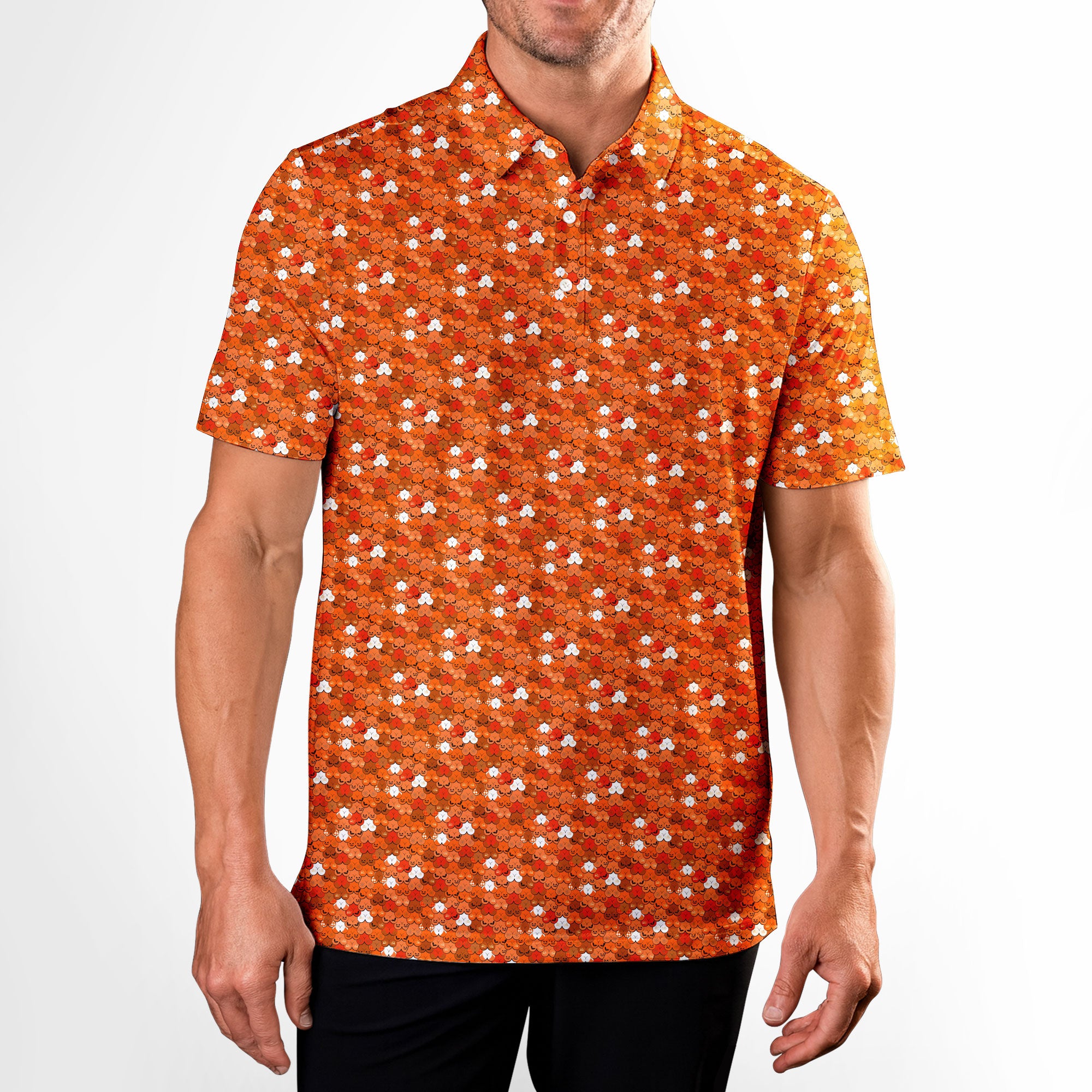 Wild Night Polo Shirt For Men - Model Front