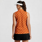 Wild Night Women Sleeveless Polo Shirt - Model