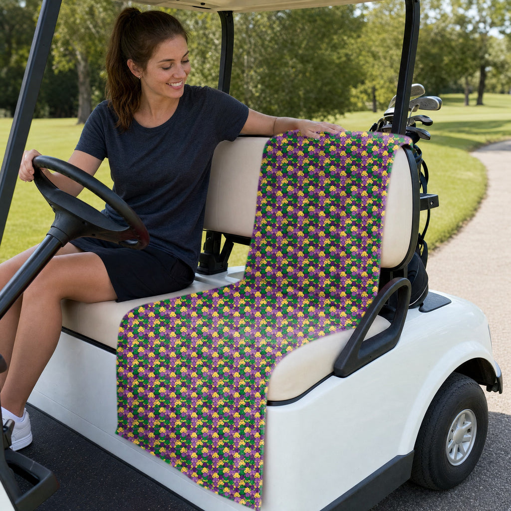 Wild Tuesday Full-Size Towel & Car Seat Cover - On a Golf Cart Seat