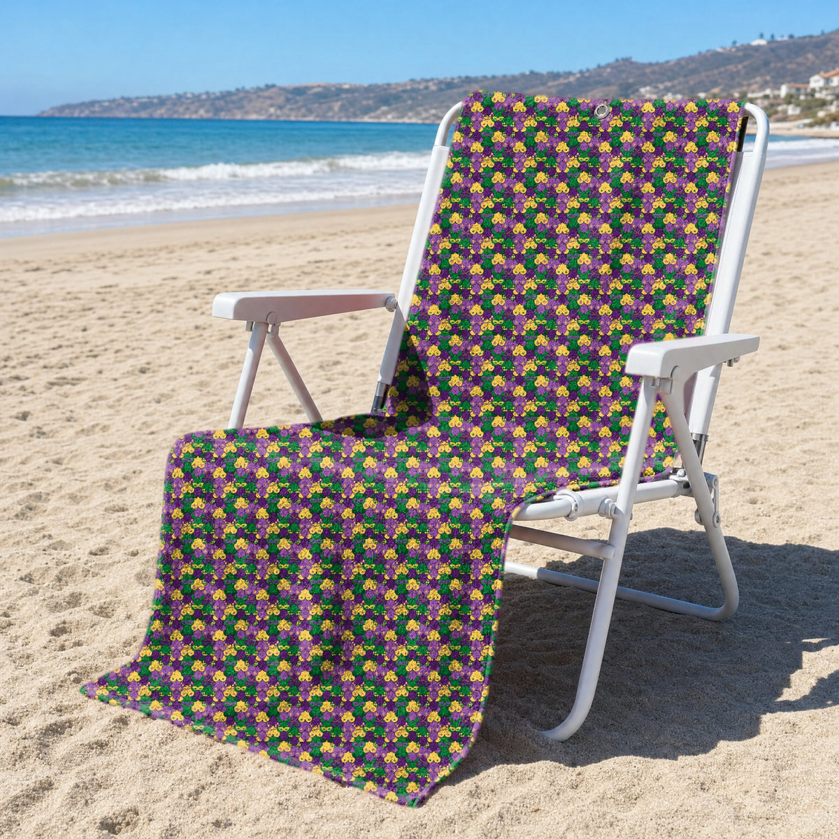 Wild Tuesday Full-Size Towel & Car Seat Cover - On a Beach Chair