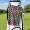 Wild Tuesday Golf Towel - Hanging on a Golf Bag