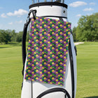 Wild Tuesday Golf Towel - Hanging on a Golf Bag
