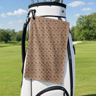 Wild West Golf Towel - Hanging on a Golf Bag