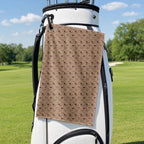 Wild West Golf Towel - Hanging on a Golf Bag