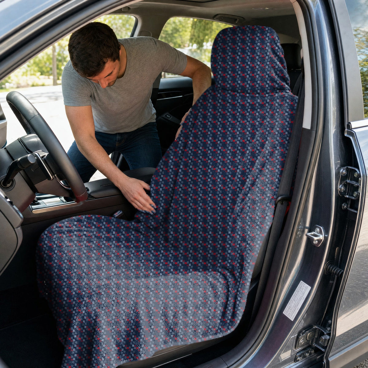 Word Art Full-Size Towel & Car Seat Cover - In the Car