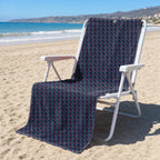 Word Art Full-Size Towel & Car Seat Cover - On a Beach Chair