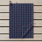 Word Art Golf Towel - Laid Flat