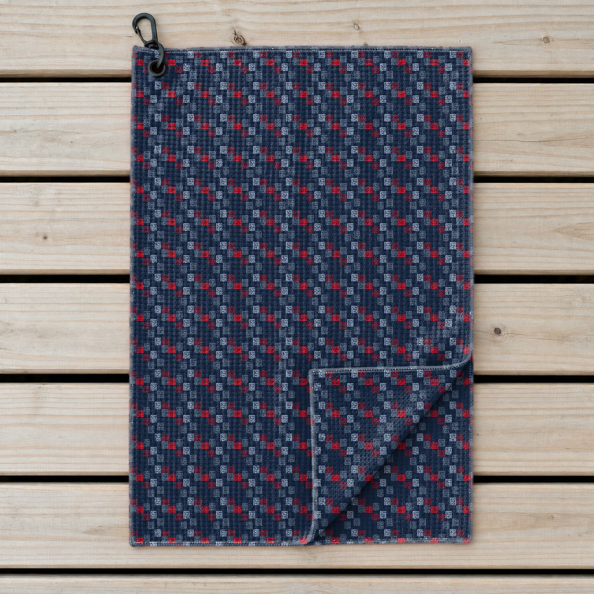 Word Art Golf Towel - Laid Flat