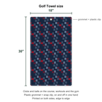 Word Art Golf Towel - Size Chart