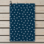 Words Swirl Golf Towel - Laid Flat
