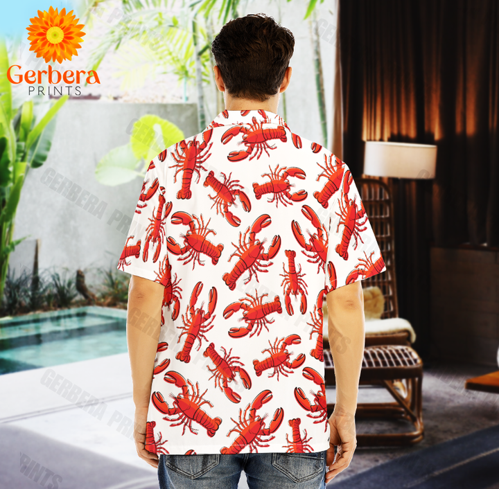 Crawfish Life Is Better With Red Lobster Seafood Red And White Aloha Hawaiian Shirts For Men And For Women WT6520