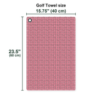 XO Golf Towel - Size Chart