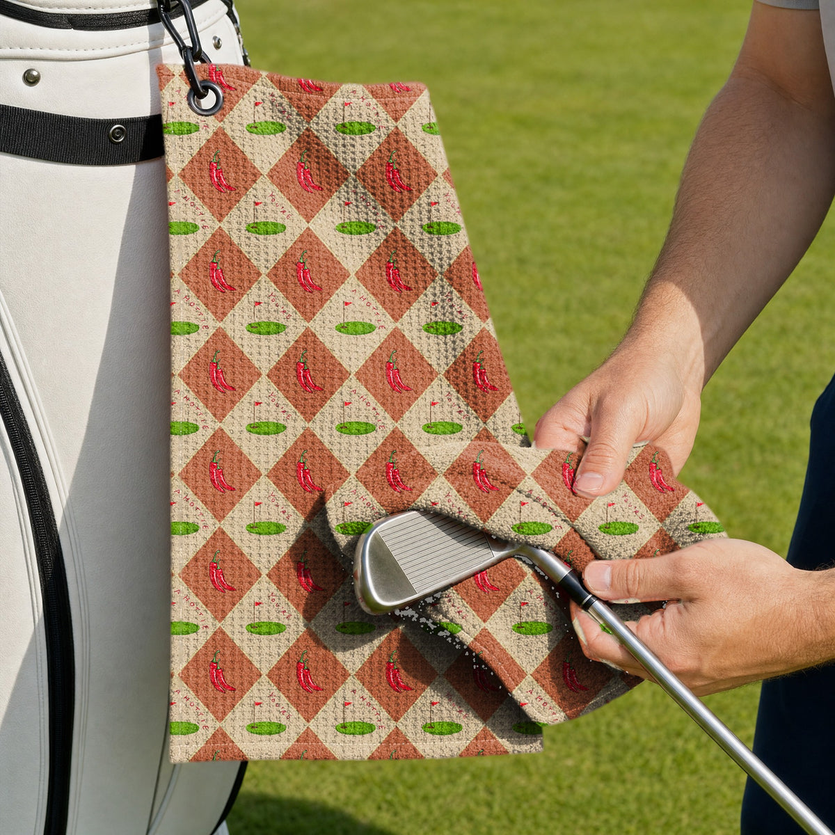 You're a Hottie Golf Towel - Cleaning a Club