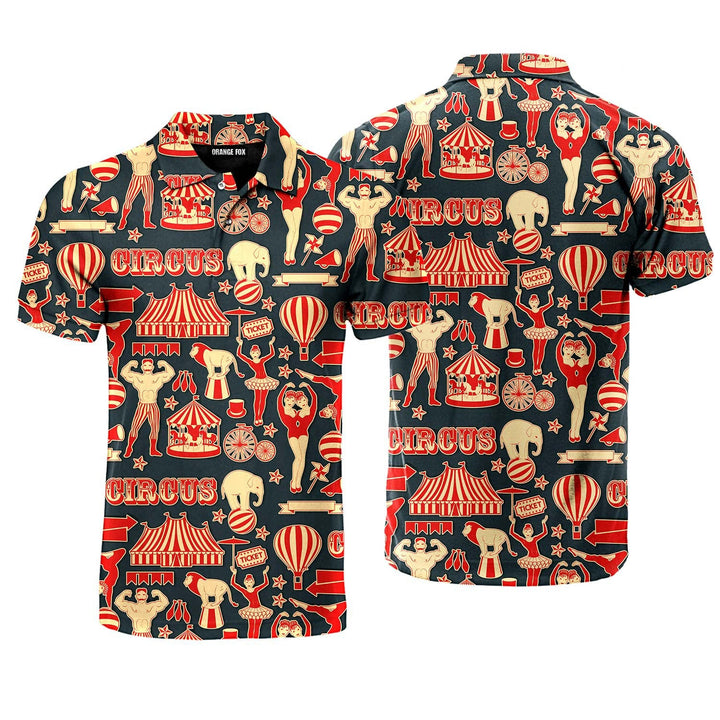 Amazing Retro Circus Polo Shirt For Men