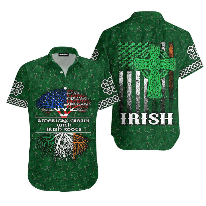 American Grown With Irish Roots Hawaiian Shirt For Men & Women