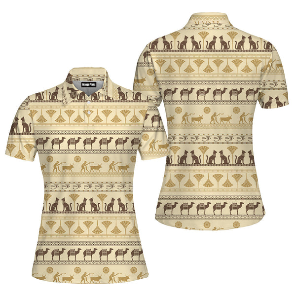 Ancient Egypt Polo Shirt For Women