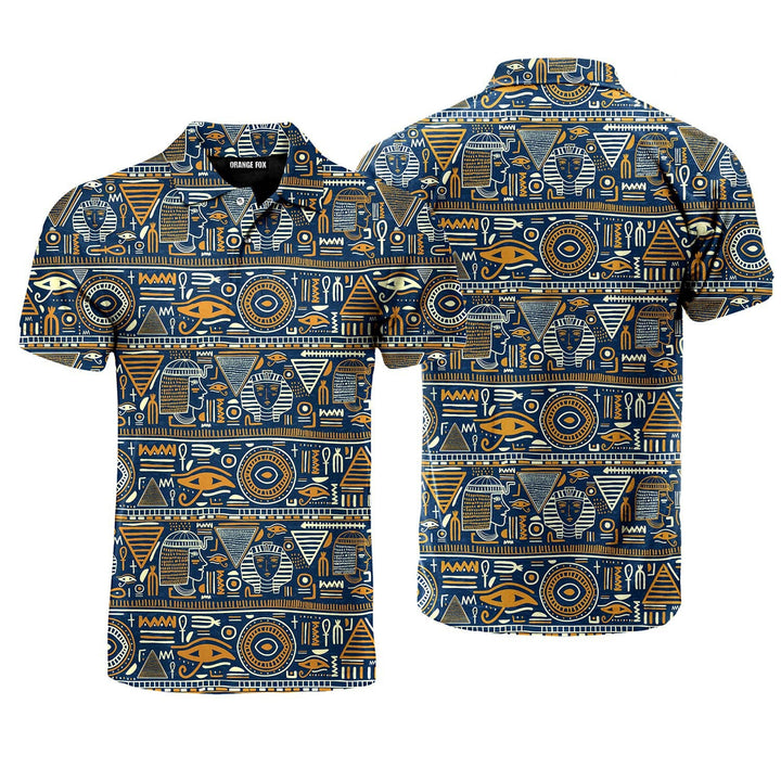 Ancient Egyptian Tribal Polo Shirt For Men