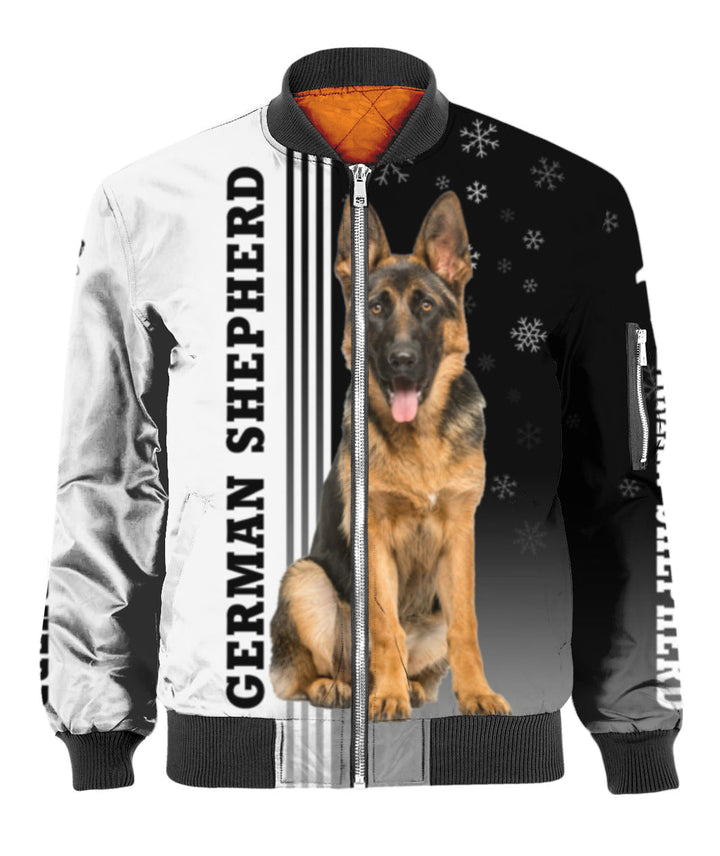 Awesome German Shepherd Dog 3D All Over Print | Unisex | Adult | HP1775-Bomber 3D-Gerbera Prints.