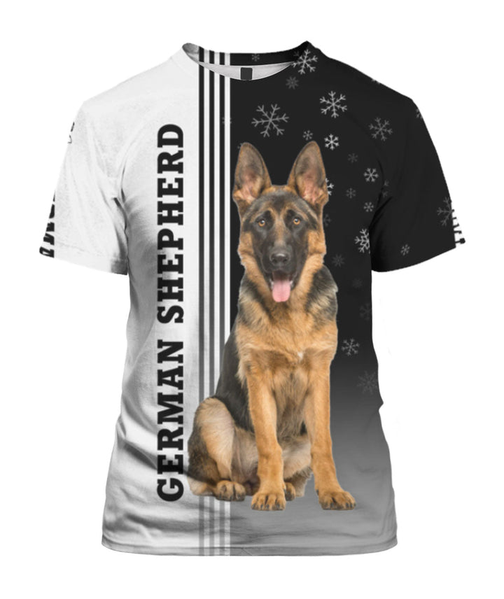 Awesome German Shepherd Dog 3D All Over Print | Unisex | Adult | HP1775-Tee 3D-Gerbera Prints.