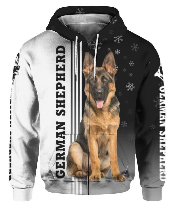 Awesome German Shepherd Dog 3D All Over Print | Unisex | Adult | HP1775-Zip Hoodie-Gerbera Prints.