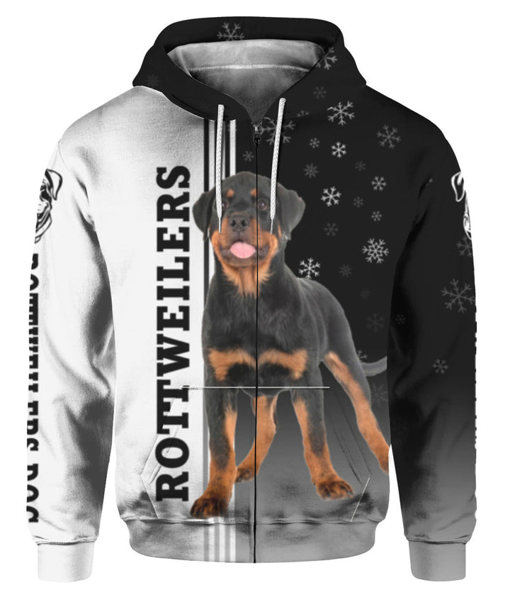 Awesome Rottweilers Dog 3D All Over Print | Unisex | HP1779-Gerbera Prints.
