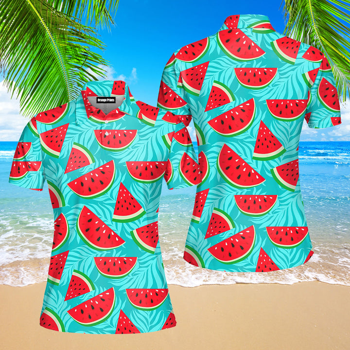 Be As Cool As Watermelon Polo Shirt For Women