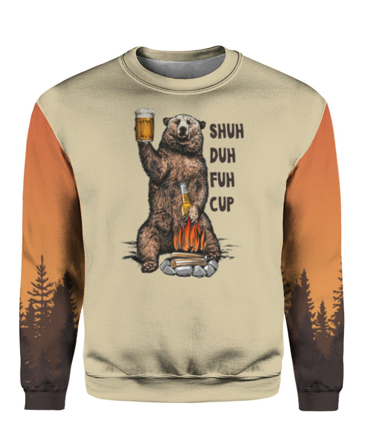 Bear Shuh Duh Fuh Cup 3D All Over Print | Unisex | Adult | HP1079-Gerbera Prints.