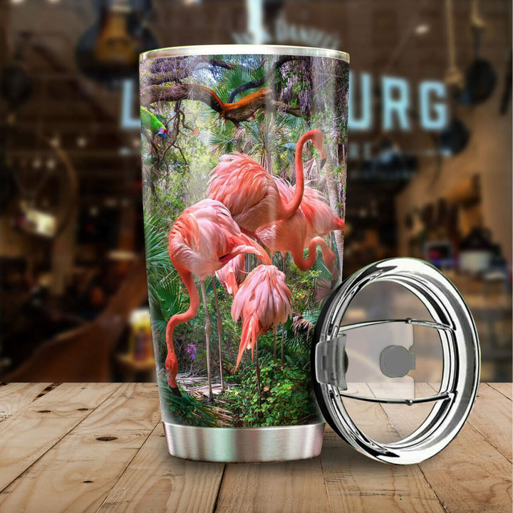 Beautiful Flamingo Stainless Steel Tumbler Cup | Travel Mug | TC3465