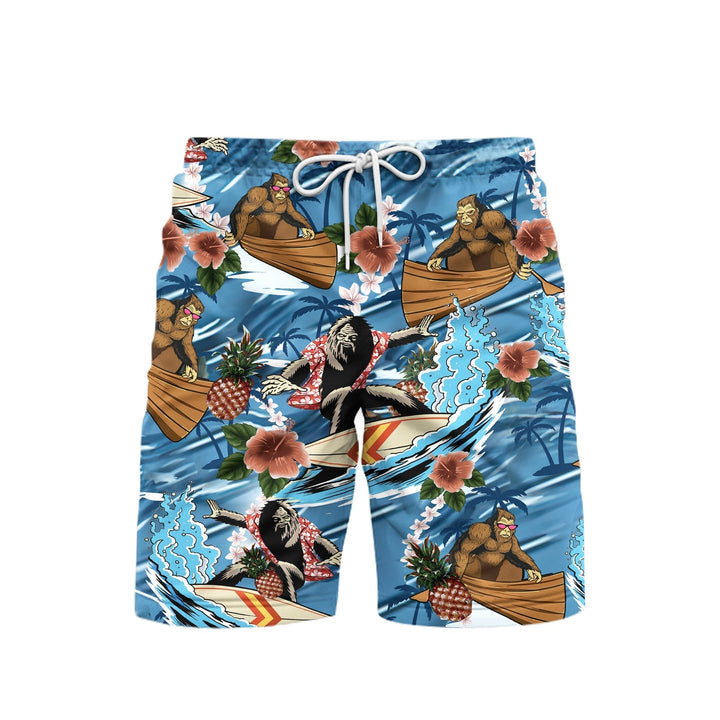 Bigfoot Surfing Beach Summer Beach Shorts For Men