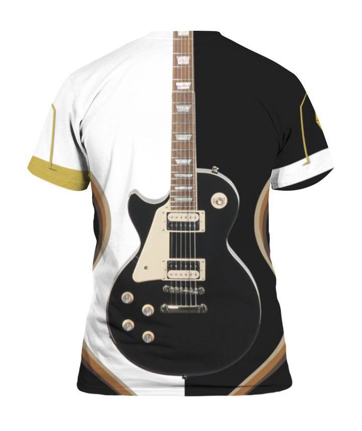 Black Electric Guitar 3D All Over Print | Unisex | Adult | HP1750-Gerbera Prints.