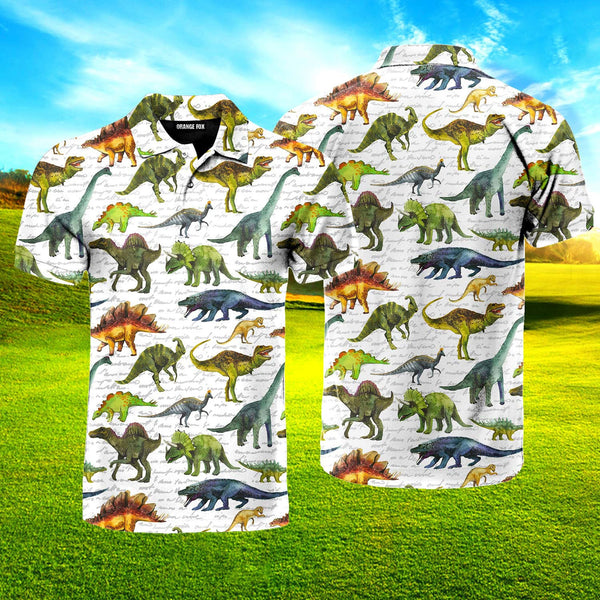 Breeds Of Dinosaurs Polo Shirt For Men