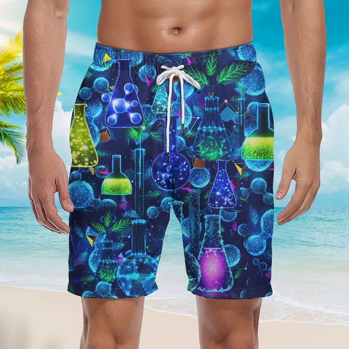 Chemistry Neon Beach Shorts For Men