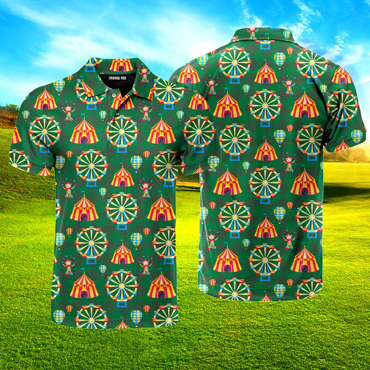 Circus Mysteries With Amazing Tent Polo Shirt For Men