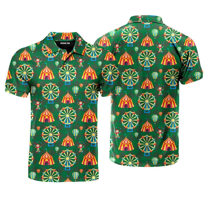 Circus Mysteries With Amazing Tent Polo Shirt For Men