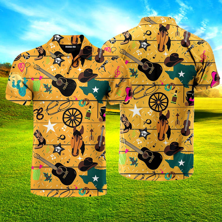 Colorful Mushroom Polo Shirt For Men