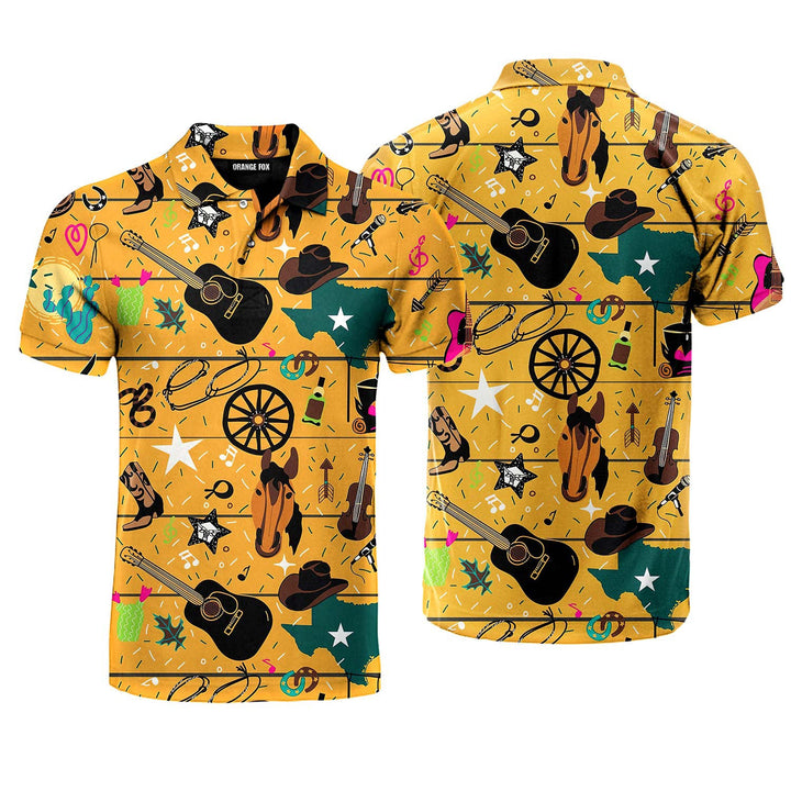 Colorful Mushroom Polo Shirt For Men