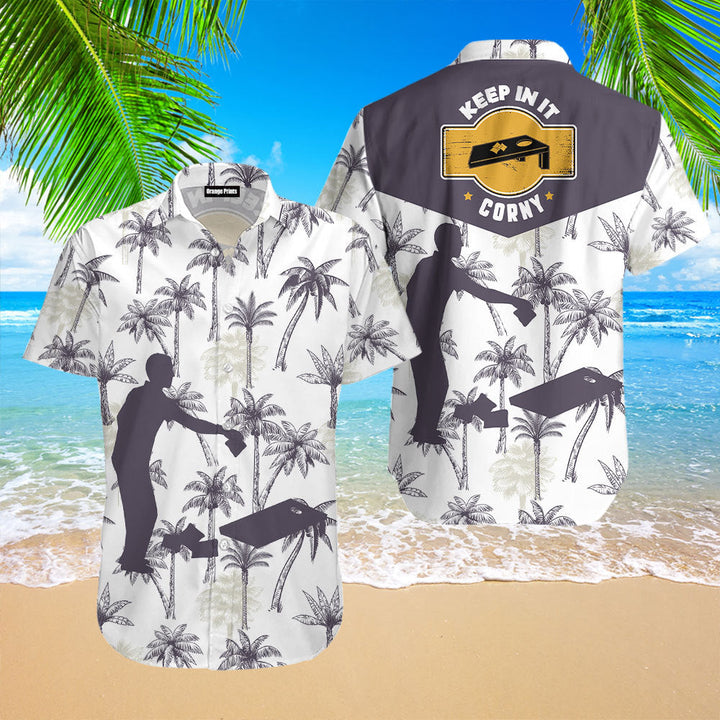 Cornhole Keep In It Corny Hawaiian Shirt For Men & Women