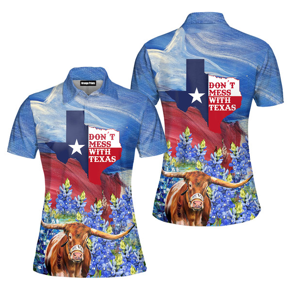 Don't Mess WIth Texas Polo Shirt For Women