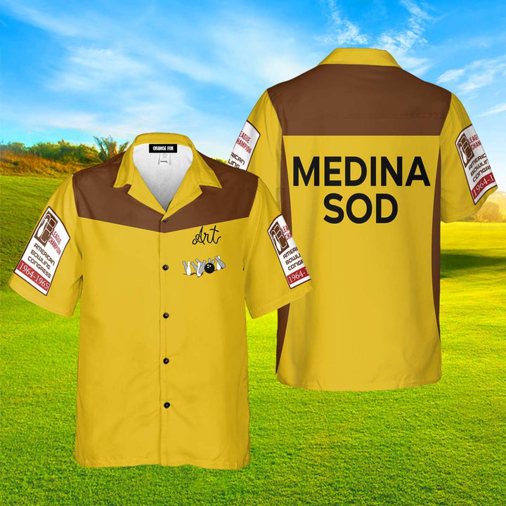 Yellow Medina Sod Hawaiian Shirt For Men & Women