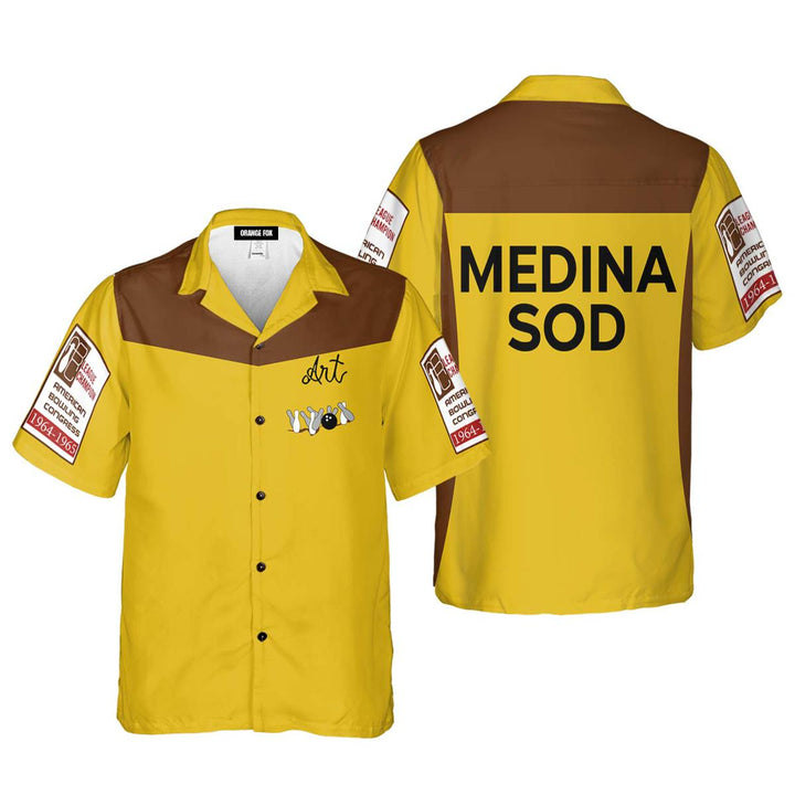 Yellow Medina Sod Hawaiian Shirt For Men & Women