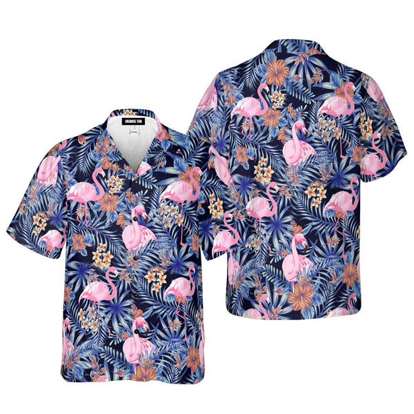 Flower Pink Flamingo Summer Hawaiian Shirt For Men & Women